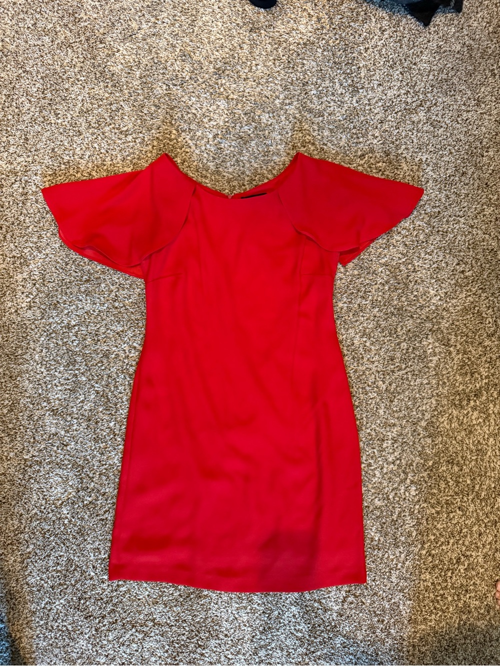 Jessica Simpson Red Flutter Sleeve Mini Dress